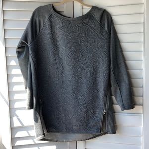 Sweatshirt material tunic